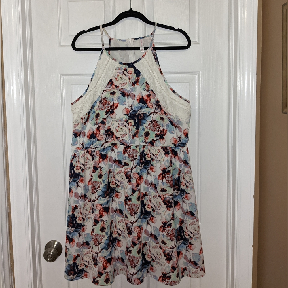 Multicolored floral dress